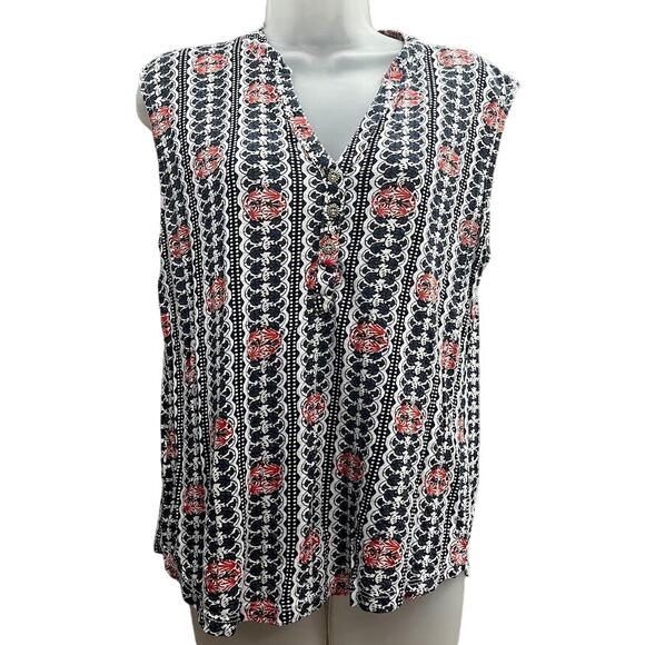 Lucky Brand Multicolor Women's V Neck Tank Size Small - Picture 1 of 5